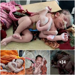 TD.The Online Community's Reaction to a Picture of an Indian Girl Born with Four Legs and Three Arms